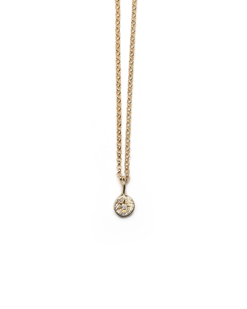 Bexon Fine Jewelry Stella Necklace in 14k Recycled Yellow Gold and Conflict Free Black or Grey Diamonds 