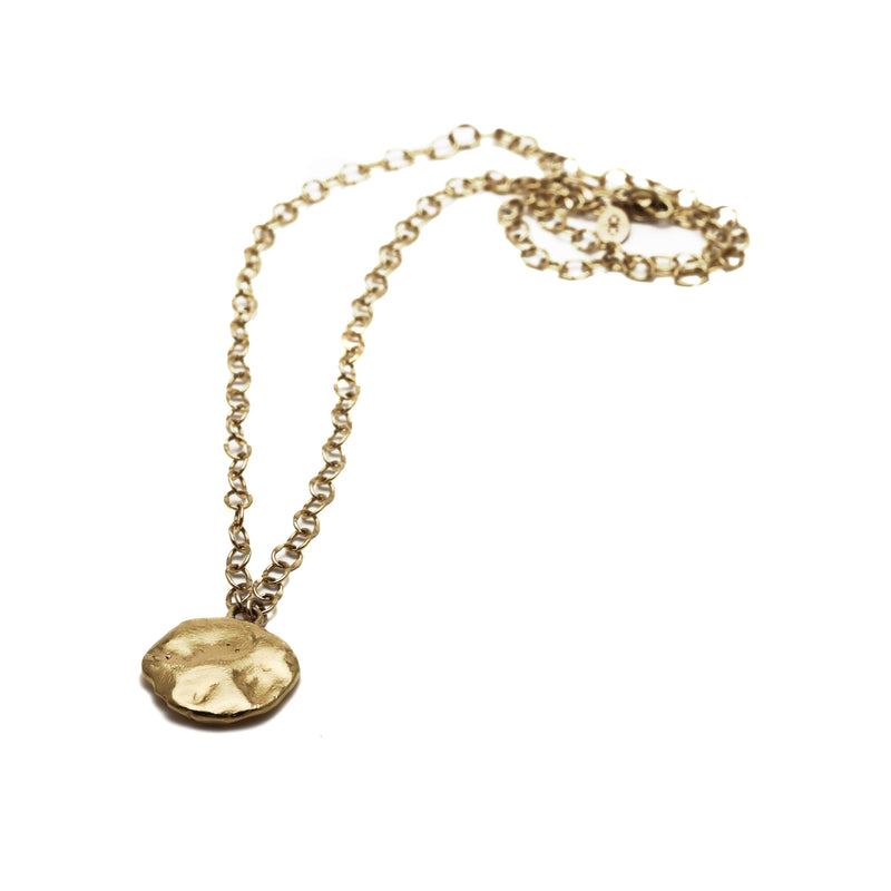 Restituo Medallion Necklace in Gold Vermeil By Bexon Jewelry