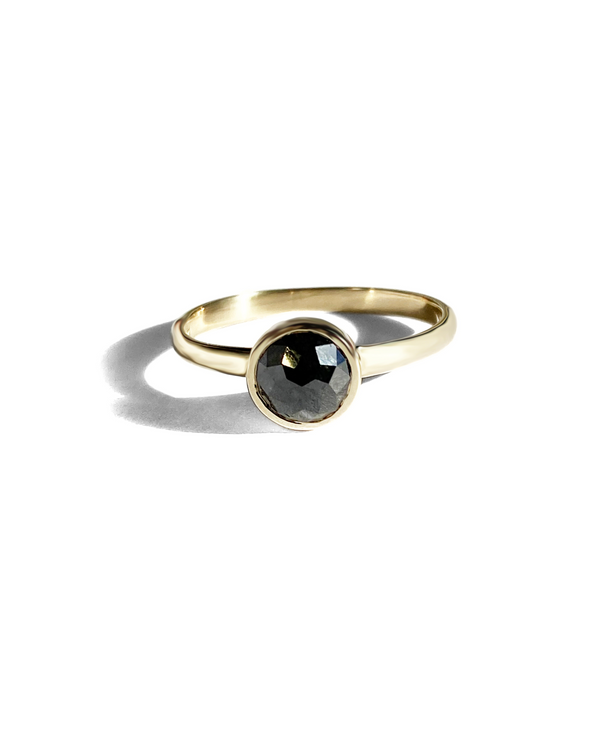 black rose cut galaxy solitaire diamond ring bexon jewelry