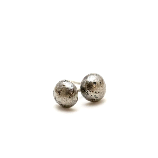 Diem Stud Earrings in Recycled Sterling Silver by Bexon Jewelry