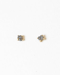 Bexon Jewelry  Rough Diamond Nugget Stud Earrings 14k Yellow Gold