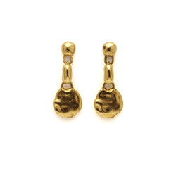 Rem Drop earrings by Bexon Jewelry in Gold Vermeil