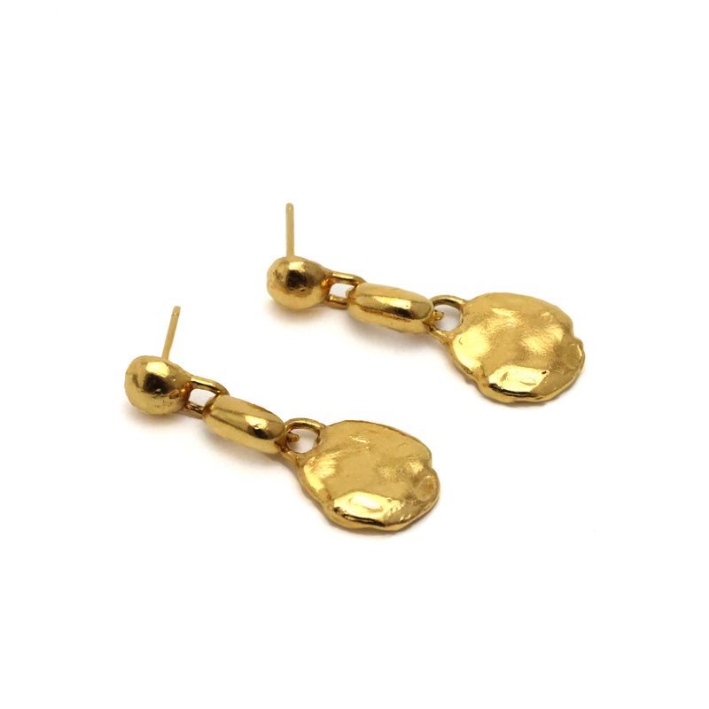 REM drop earrings in Gold Vermeil by Bexon Jewelry